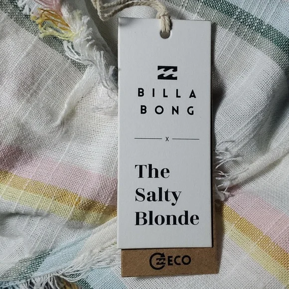 Billabong x The Salty Blonde Sunny Stripes Slip Dress Size S - Picture 6 of 10